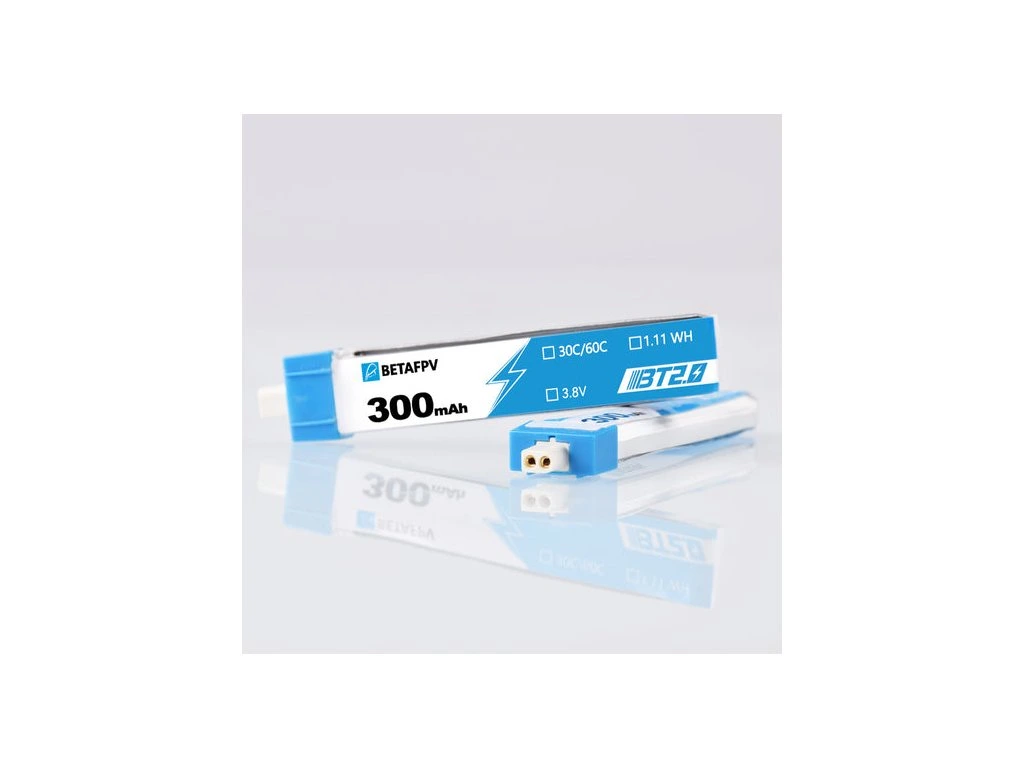 Battery BETAFPV LiHv 1S 4.35V 300mAh 30C HV BT2.0 (8pcs)