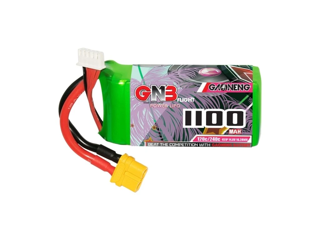 Battery GNB GAONENG LiPo 4S 14.8V 1100mAh 120C XT60