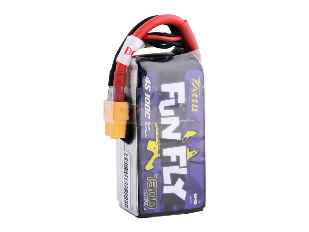 Battery Tattu Funfly Series LiPo 4S 1300mAh 14.8V 100C XT60