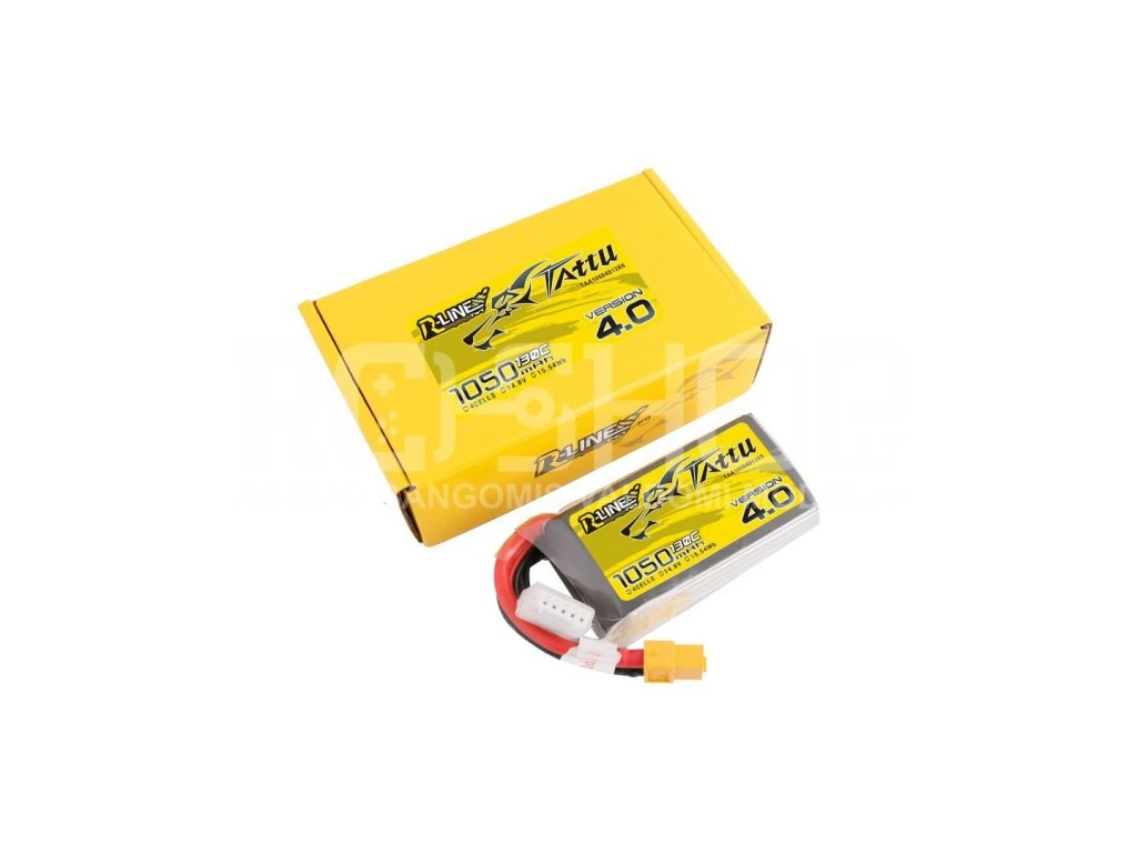 Battery Tattu R-Line 4.0 LiPo 4S 14.8V 1050mAh 130C XT60