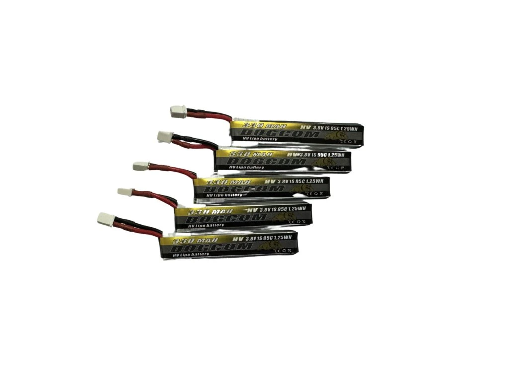 Battery DOGCOM 330mah 1S 3.8V HV 95C BT2.0 with wires