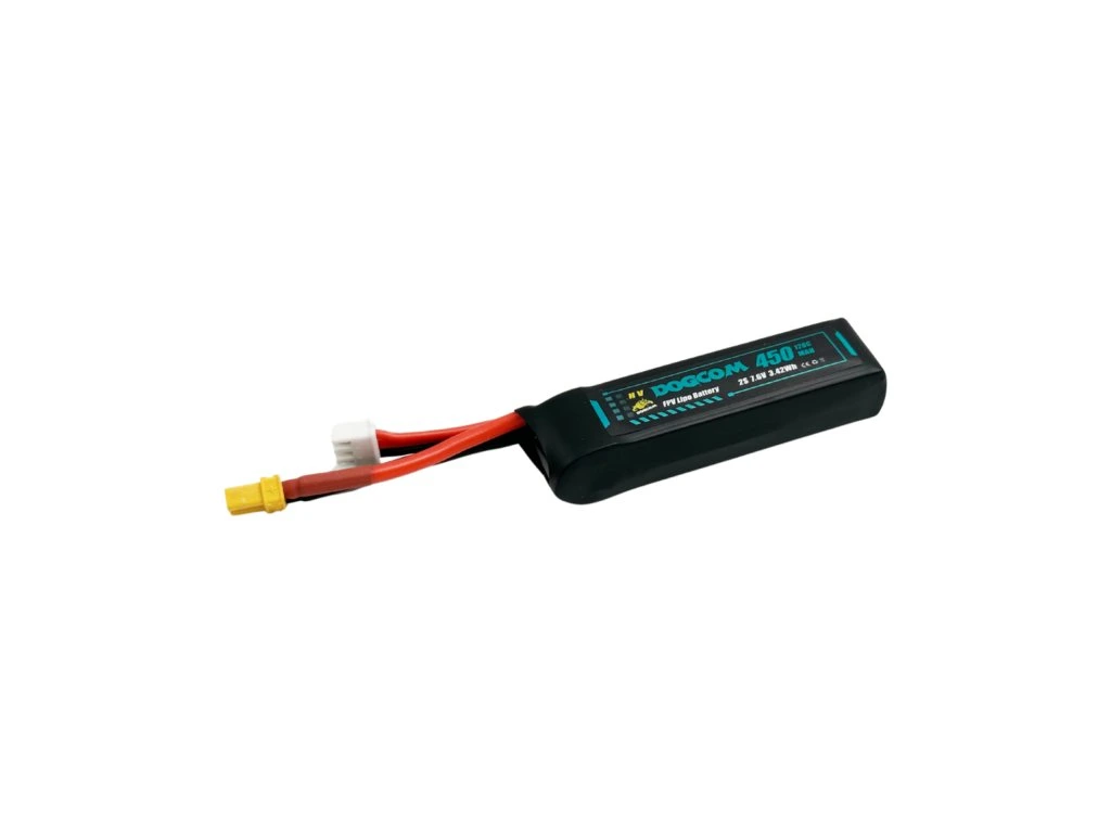 Battery DOGCOM 450mAh 120C 7.6V 2S1P HV LiPo XT30