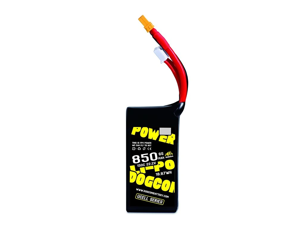 Battery DOGCOM 850mAh 6S 22.2V 150C LiPo XT60 UCELL Series