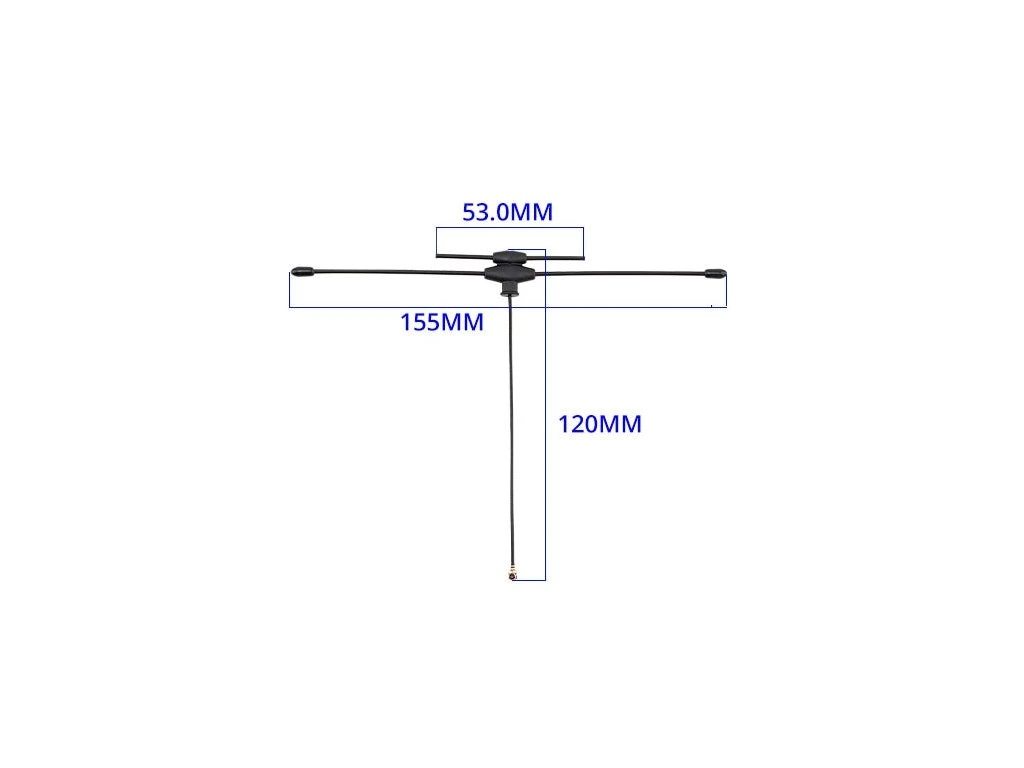 Antenna RadioMaster UFL Dual-Band T Antenna 868/915MHz + 2.4GHz