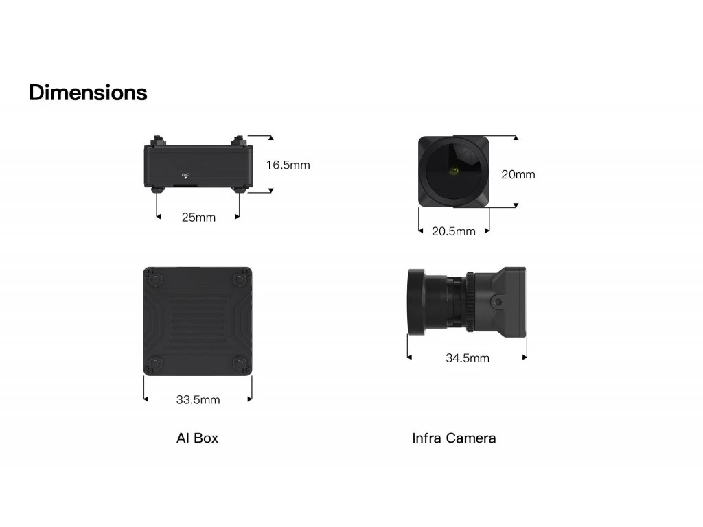 Analog infrared camera Caddx INFRA IRC-210SL 1500TVL