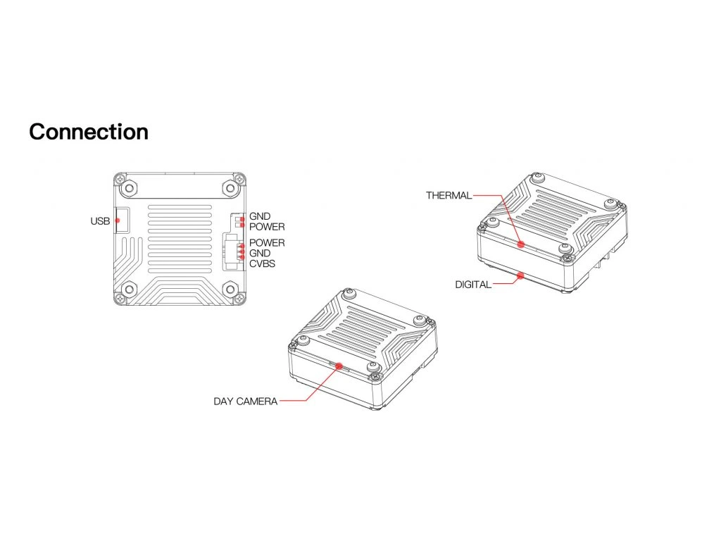 Analog infrared camera Caddx INFRA IRC-210SL 1500TVL