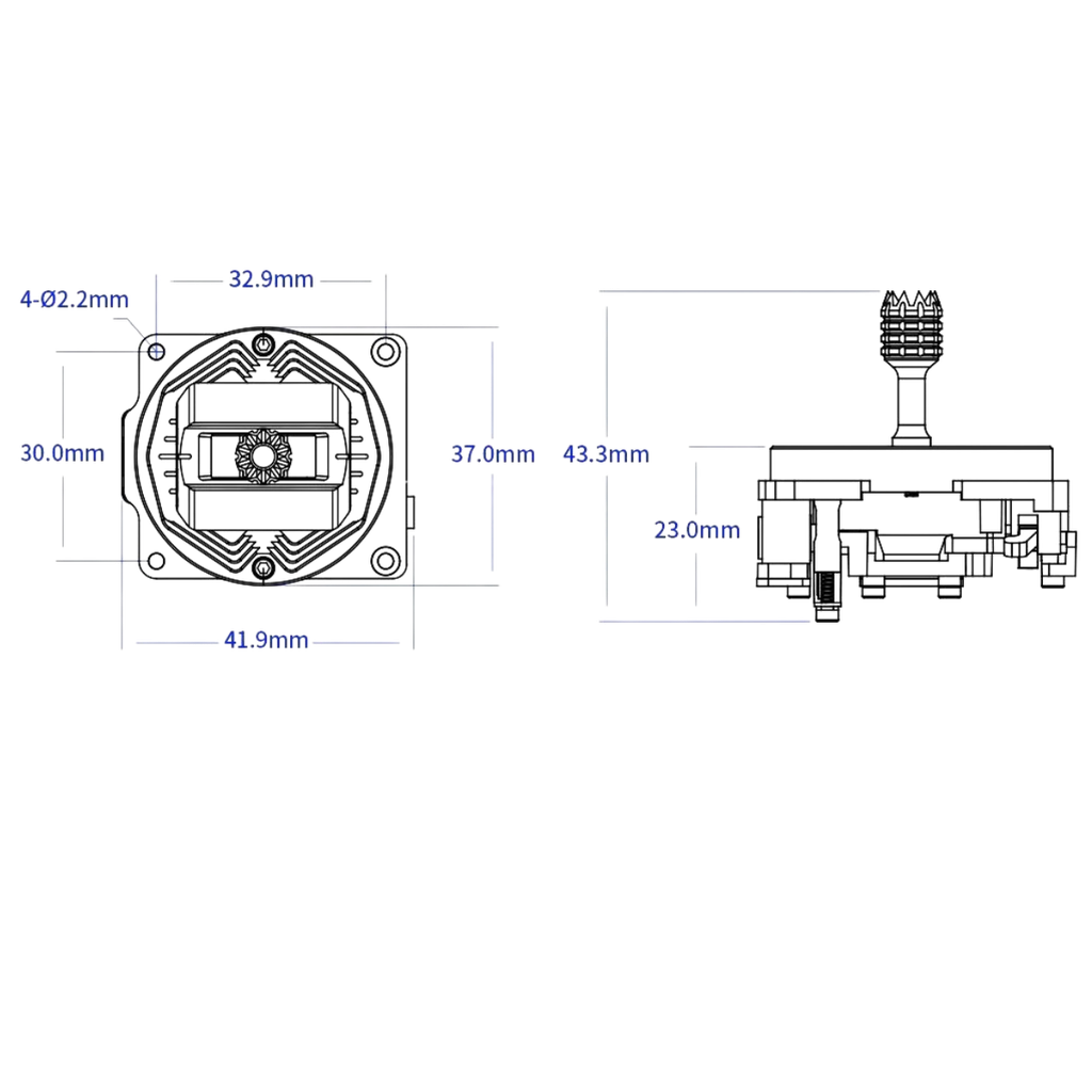 AG01 NANO CNC Hall Gimbals RadioMaster for Pocket Radio