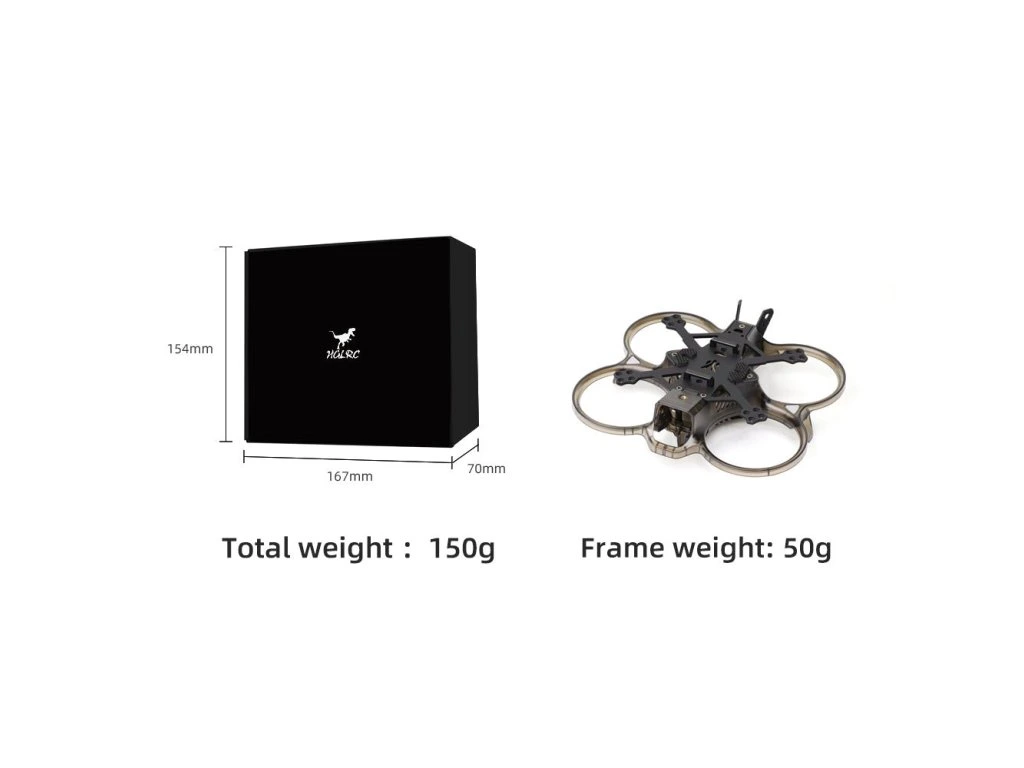 HGLRC 2-inch Talon frame for cinewhoop black
