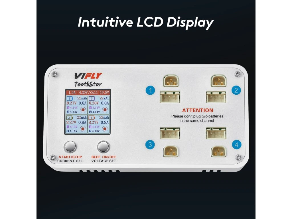 Charger VIFLY ToothStor 2S (BT3.0 & JST-XH2.54)