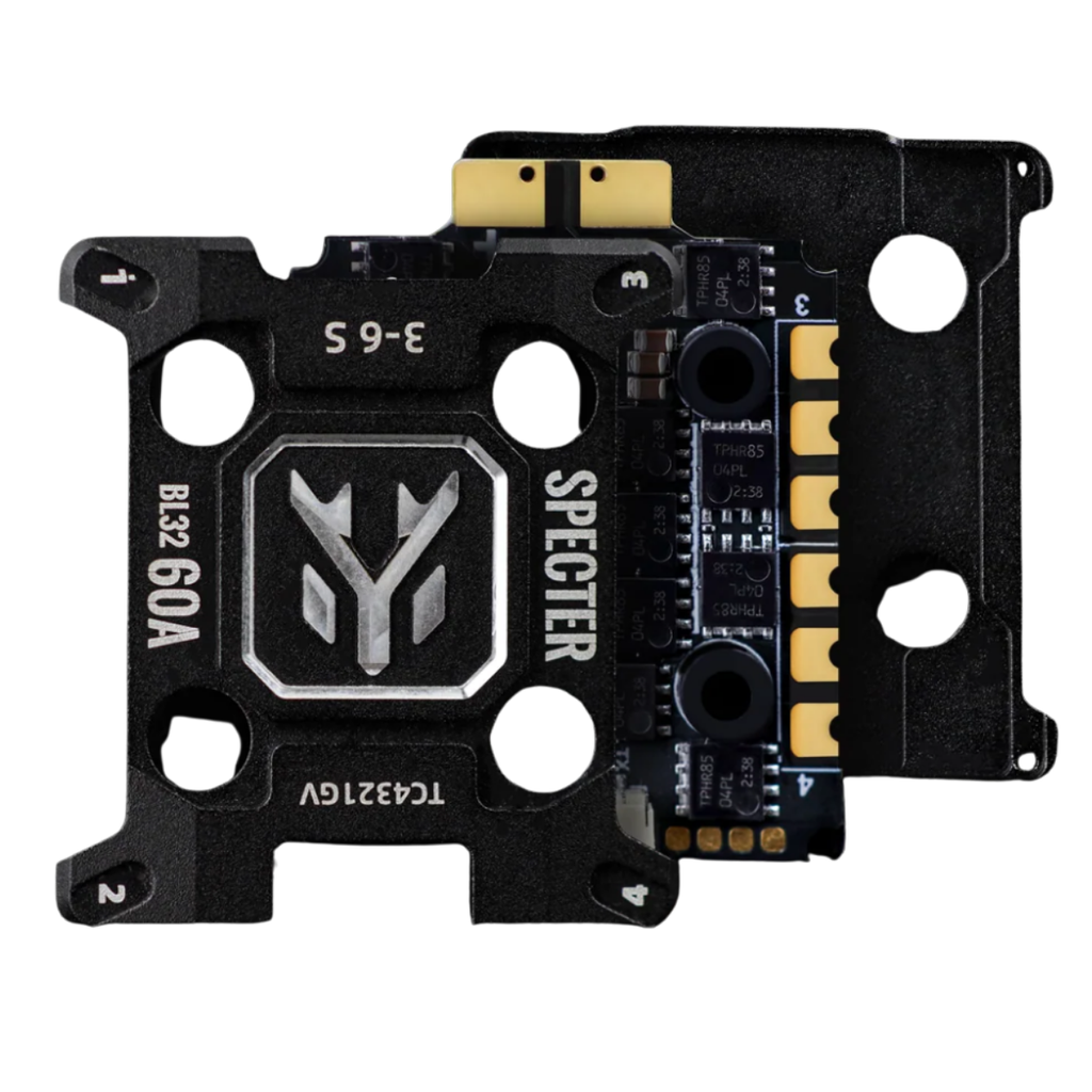 HGLRC SPECTER 60A 4in1 ESC 3-6S BL32 128K with Heat Sink for FPV Racing Drone Freestyle