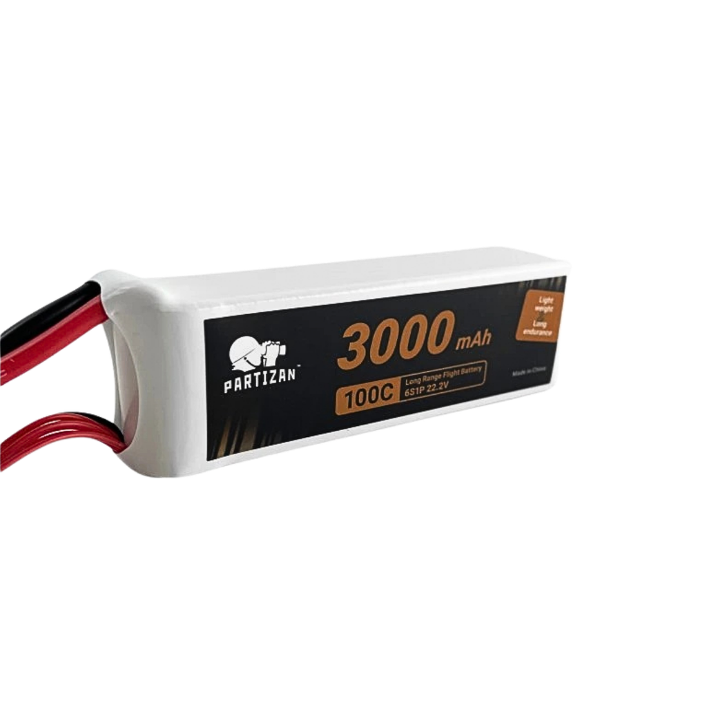 Battery Partizan LiPo 6S1P 22.2V 3000mah 100C XT60