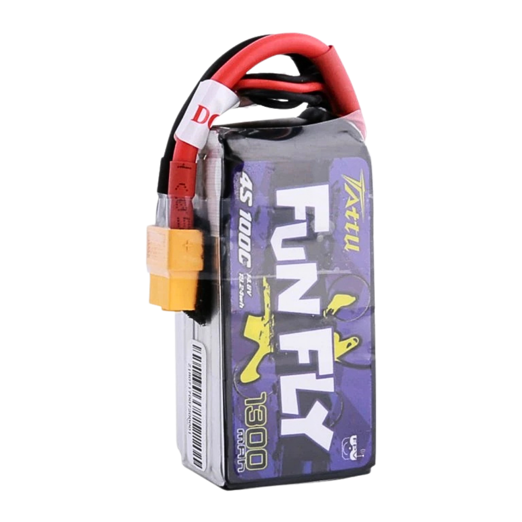 Battery Tattu Funfly Series LiPo 4S 1300mAh 14.8V 100C XT60