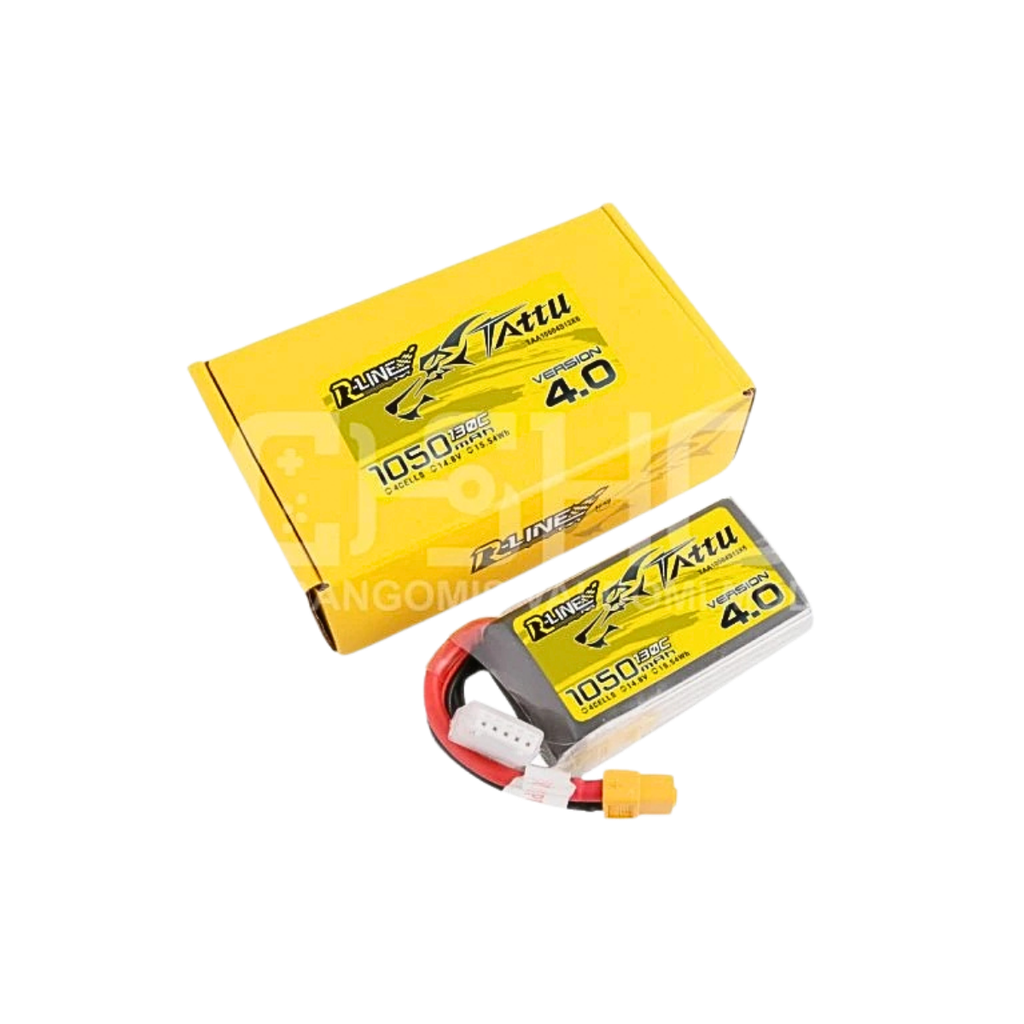 Battery Tattu R-Line 4.0 LiPo 4S 14.8V 1050mAh 130C XT60