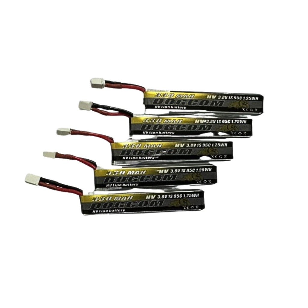 Battery DOGCOM 330mah 1S 3.8V HV 95C BT2.0 with wires