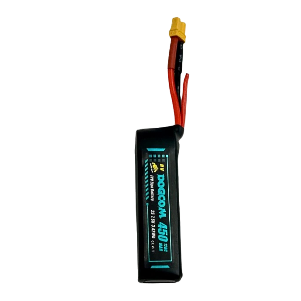Battery DOGCOM 450mAh 120C 7.6V 2S1P HV LiPo XT30