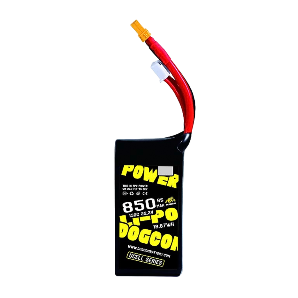 Battery DOGCOM 850mAh 6S 22.2V 150C LiPo XT60 UCELL Series