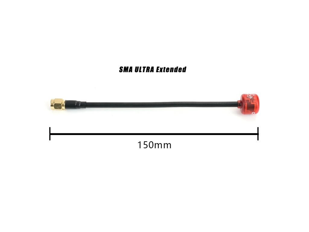 Antenna RushFPV Cherry SMA RHCP Transparent Red