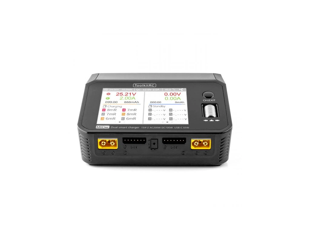 Charger ToolkitRC M6DAC 2х350W (700W) 15A 1-6S AC/DC