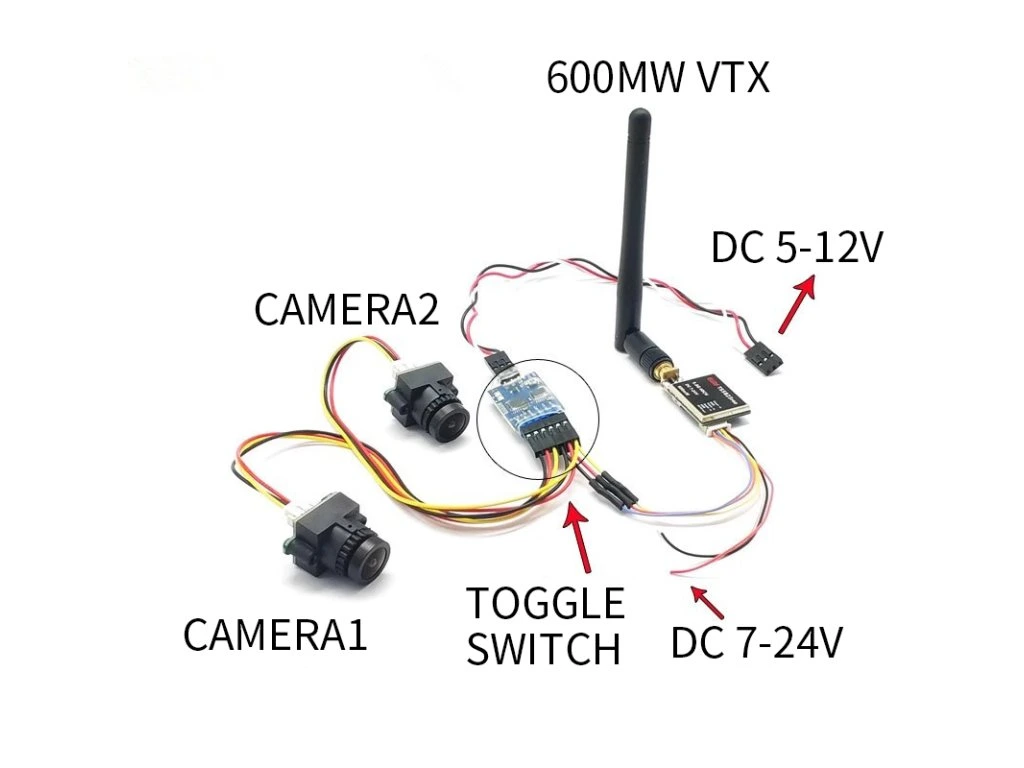 3 Channel 3 Way Video Switcher Pilotix