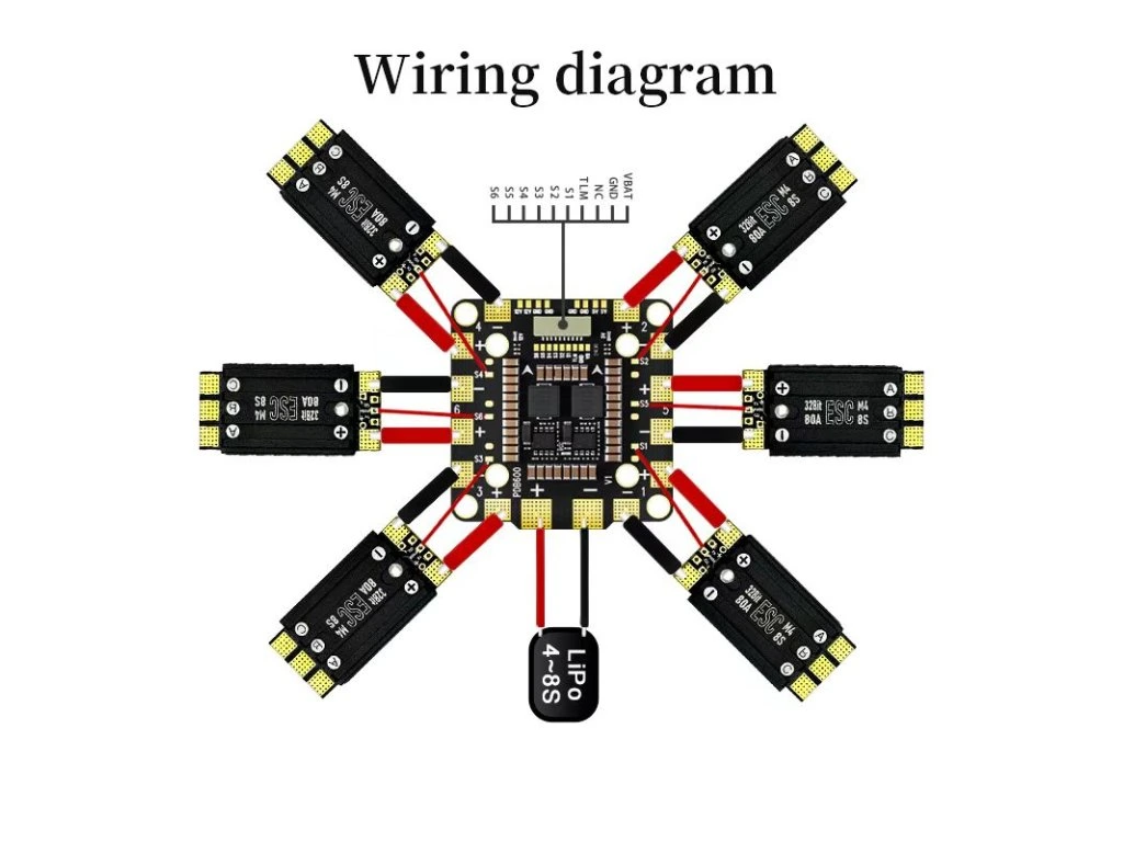 Power distribution board PILOTIX PDB600 8S 600A
