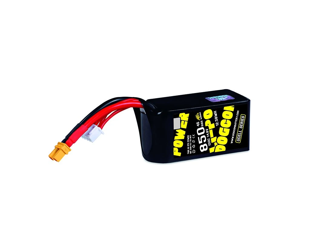 Battery DOGCOM 850mAh 4S 14.8V 150C LiPo XT30 UCELL Series