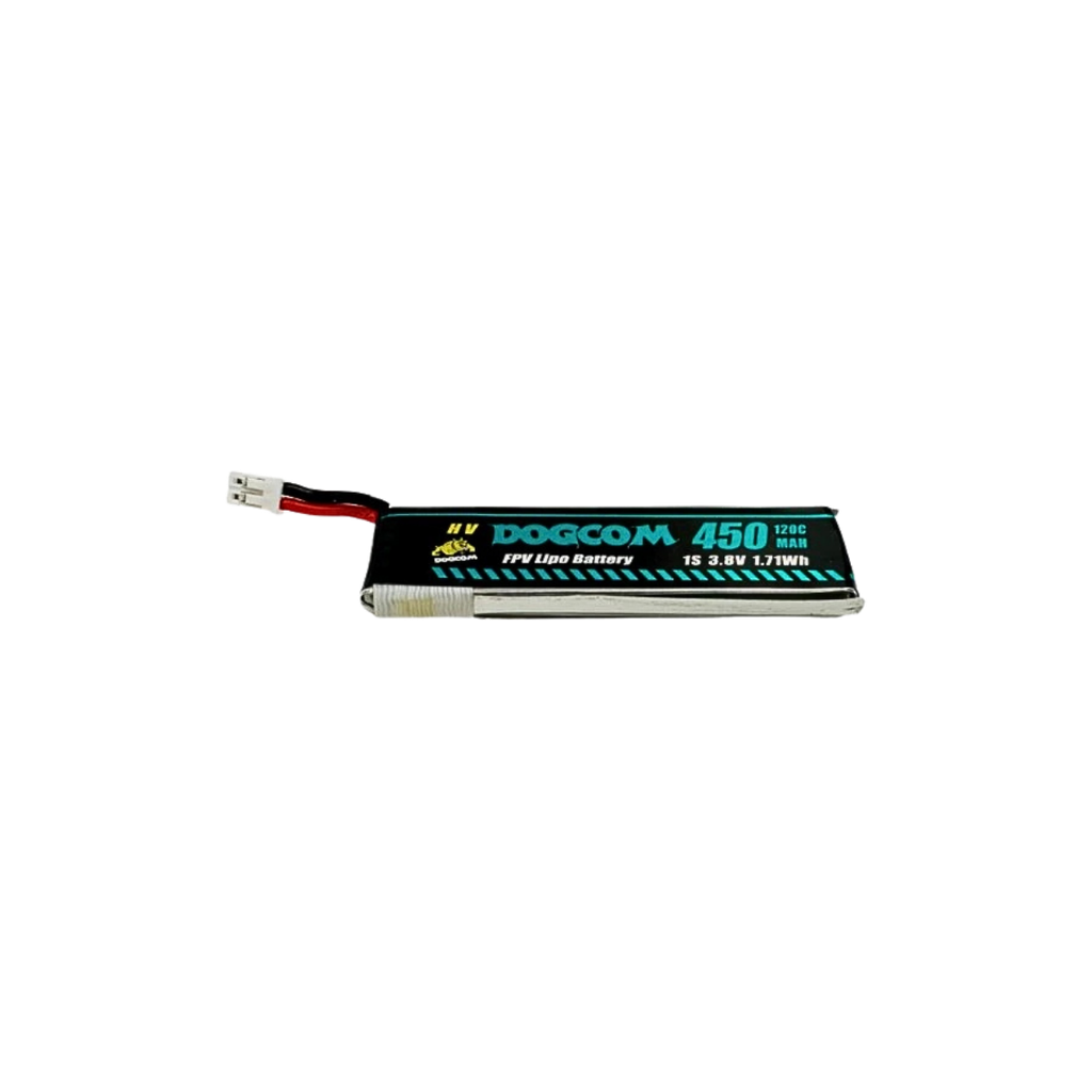 [DC450/120C-1SHV] Battery DOGCOM 450mah 1S 3.8V 120C BT2.0 with wires