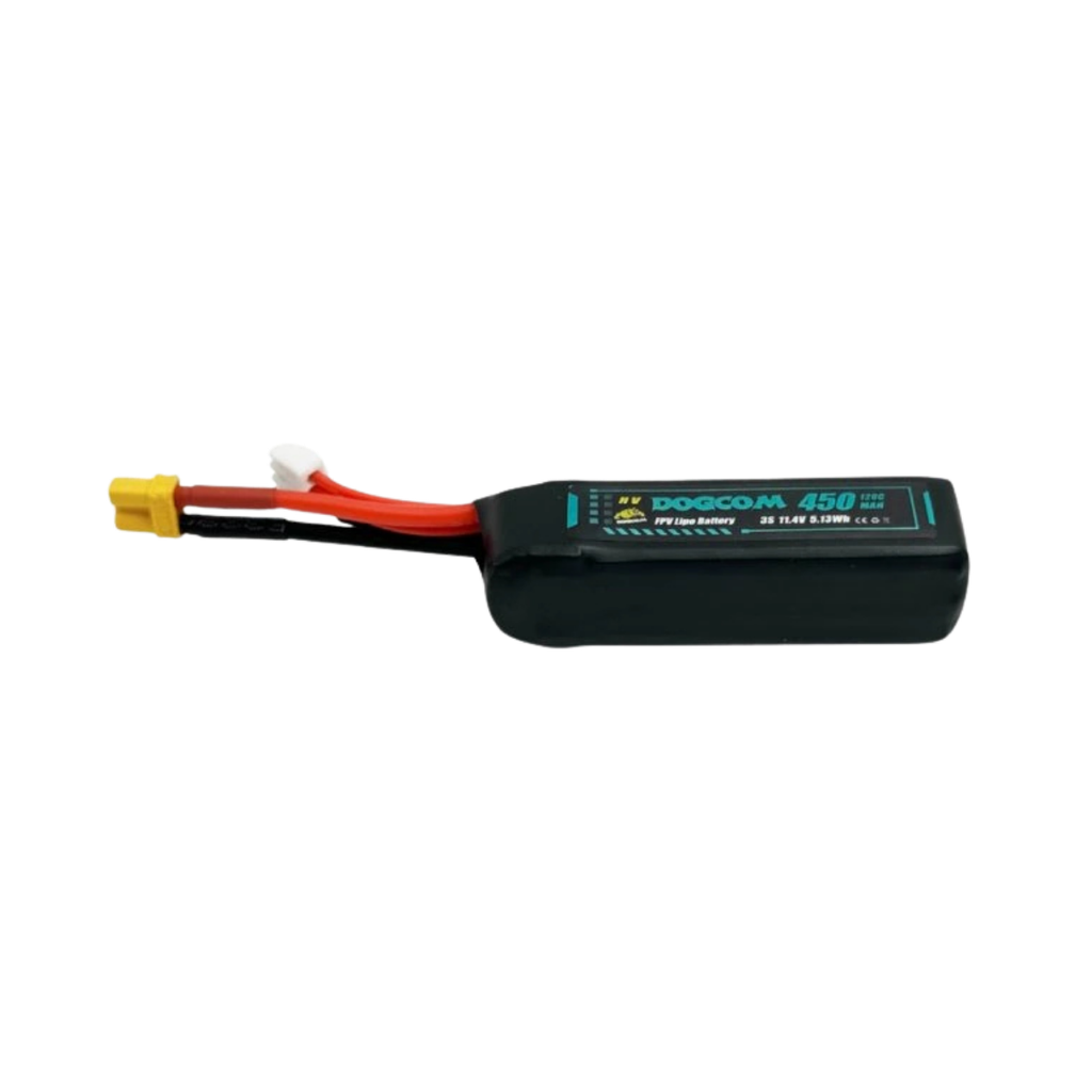 [DC450/120C-3SHV] Battery DOGCOM 450mAh 120C 11.4V 3S1P HV LiPo XT30