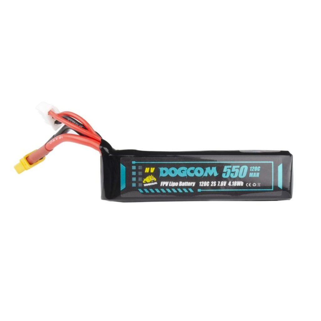 [DC550/120C-2SHV] Battery DOGCOM 550mAh 120C 7.6V 2S1P HV LiPo XT30