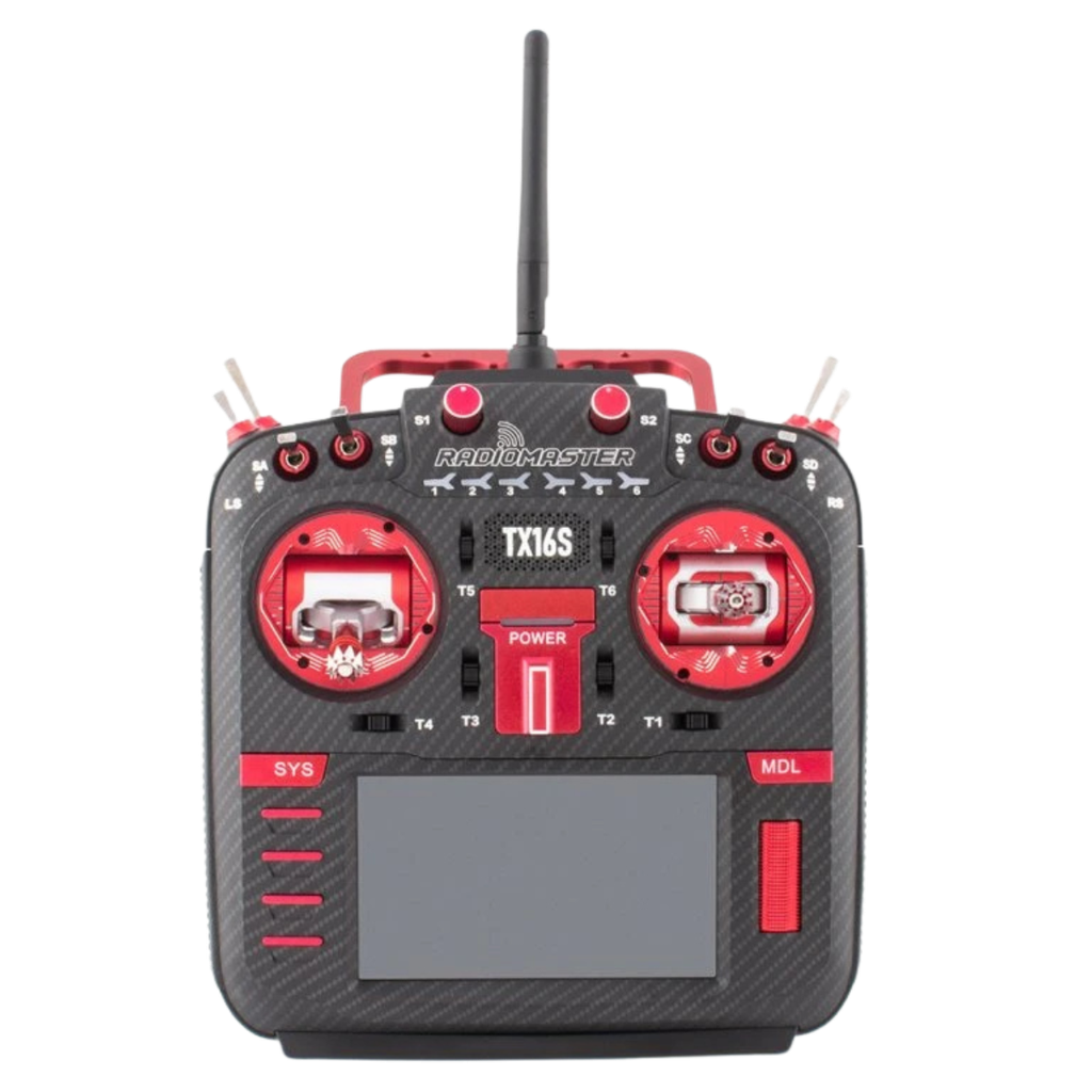 Pult RadioMaster TX16S MKII MAX AG01 Gimbal ELRS Punane LBT