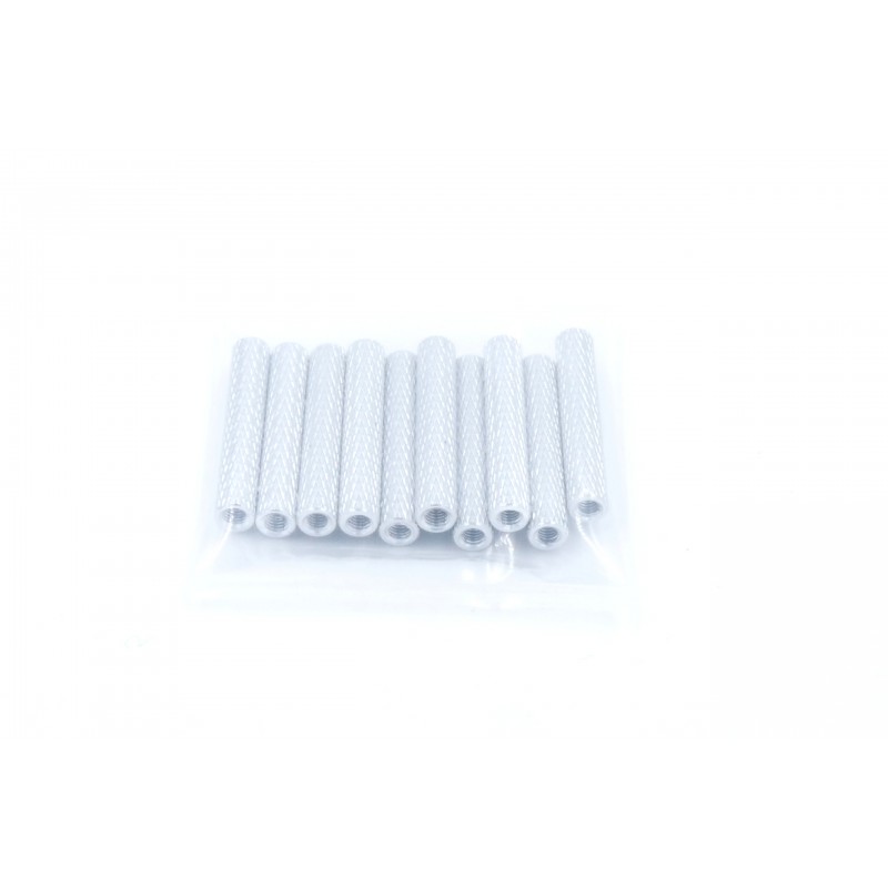 30mm x M3 Textured Standoffs (10pcs)-Light Gray