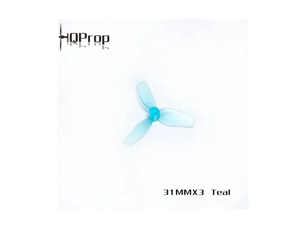 [31MMX3-TE-PC-1MM] Propeller HQProp Ultralight Whoop 31MMX3 3-blade Teal (2CW+2CCW)