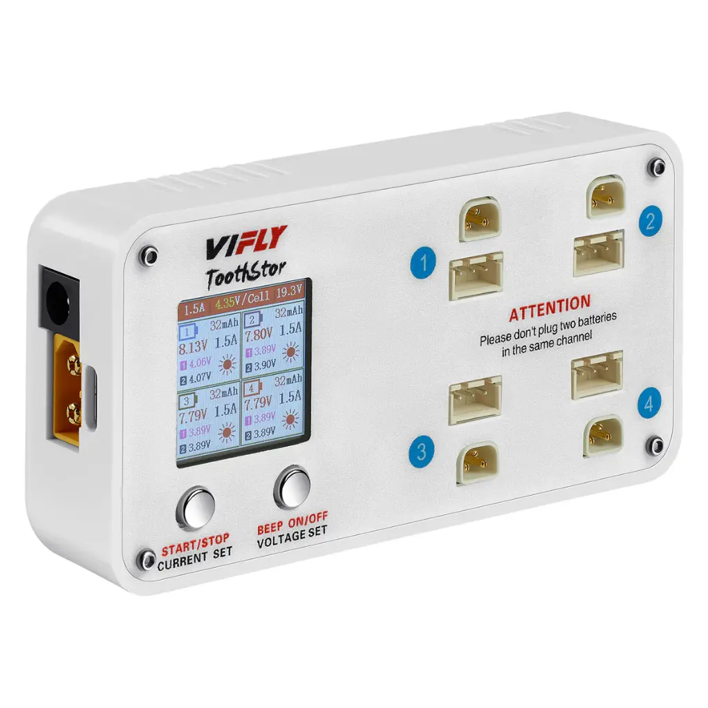[TOOTHSTOR-JST-BT] Charger VIFLY ToothStor 2S  (JST-XH & BT3.0)
