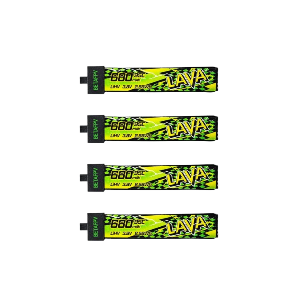 Aku BETAFPV LAVA II LiHv 1S 680mAh 95C (4tk)