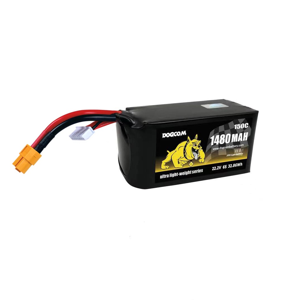 [DC1480/150C-6SULTRA] Battery DOGCOM 1480mAh 6S 22.2V 150C LiPo Ultra Series