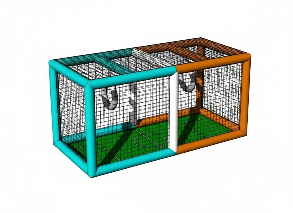Droonijalka täispuhutav väljak 6x3x3m