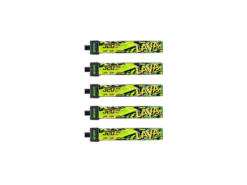Aku BETAFPV LAVA II LiHv 1S 320mAh 95C (5PCS)