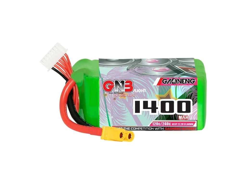 Battery GNB GAONENG LiPo 6S 22.2V 1400mAh 120C XT60