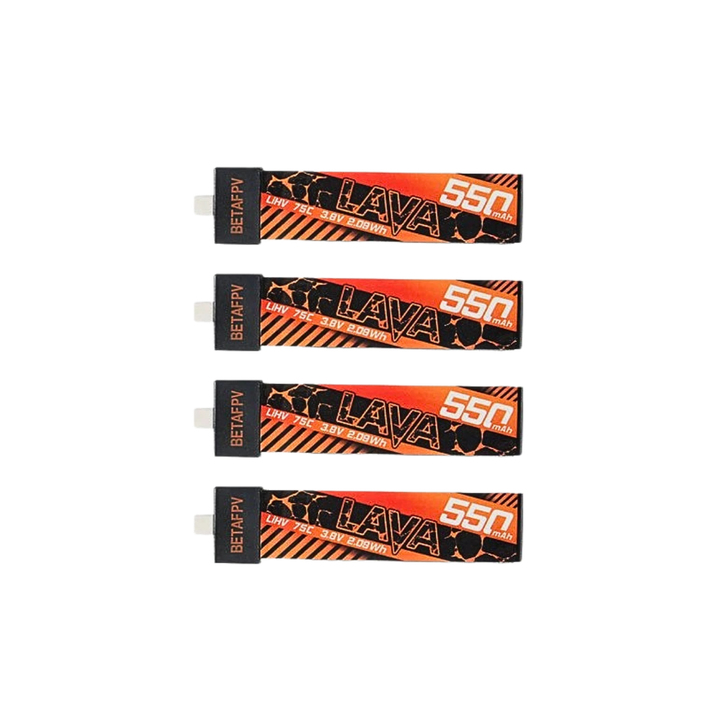 Aku BETAFPV LAVA LiHv 1S 3.8V 550mAh 75C (4PCS)