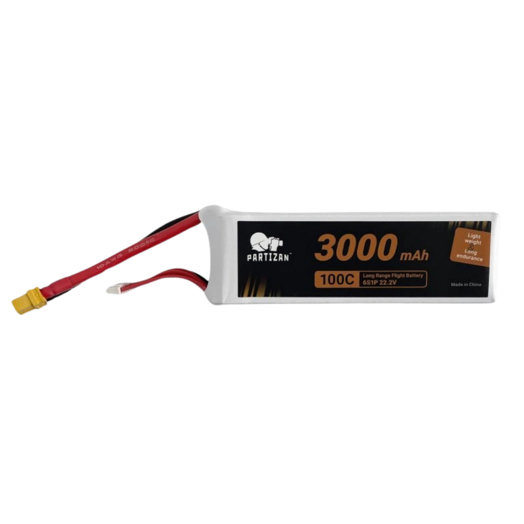 Battery Partizan LiPo 6S1P 22.2V 3000mah 100C XT60