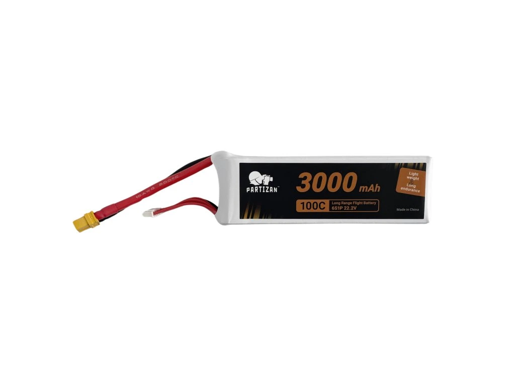 Battery Partizan LiPo 6S1P 22.2V 3000mah 100C XT60