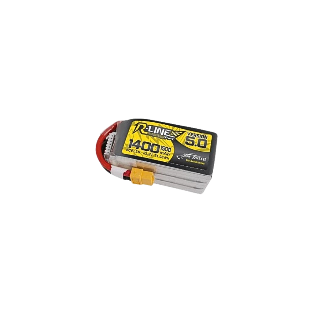 [TAA14006S15X6] Battery Tattu R-Line 5.0 LiPo 6S 22.2V 1400mAh 150C XT60