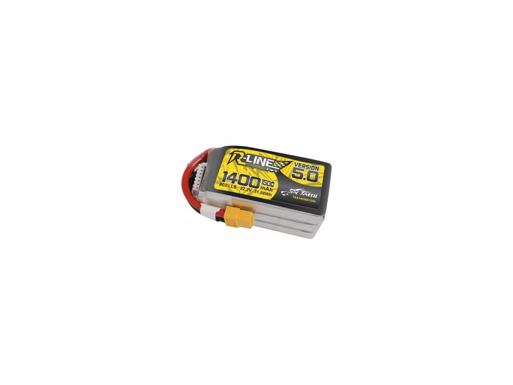 Battery Tattu R-Line 5.0 LiPo 6S 22.2V 1400mAh 150C XT60