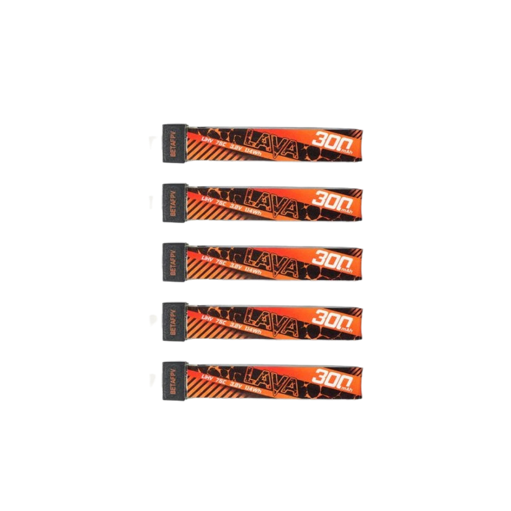 Aku BETAFPV LAVA LiHv 1S 3.8V 300mAh 75C (5PCS)