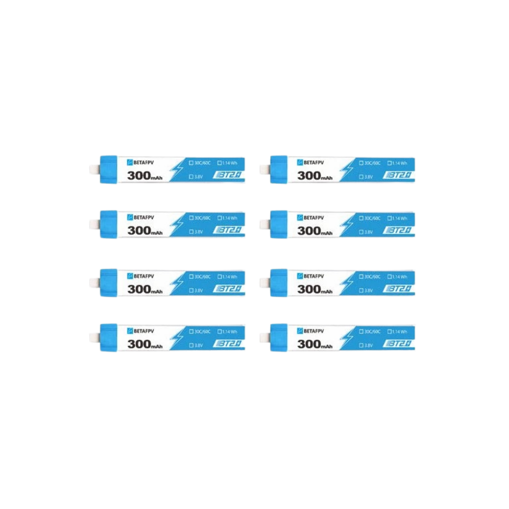 Battery BETAFPV LiHv 1S 4.35V 300mAh 30C HV BT2.0 (8pcs)