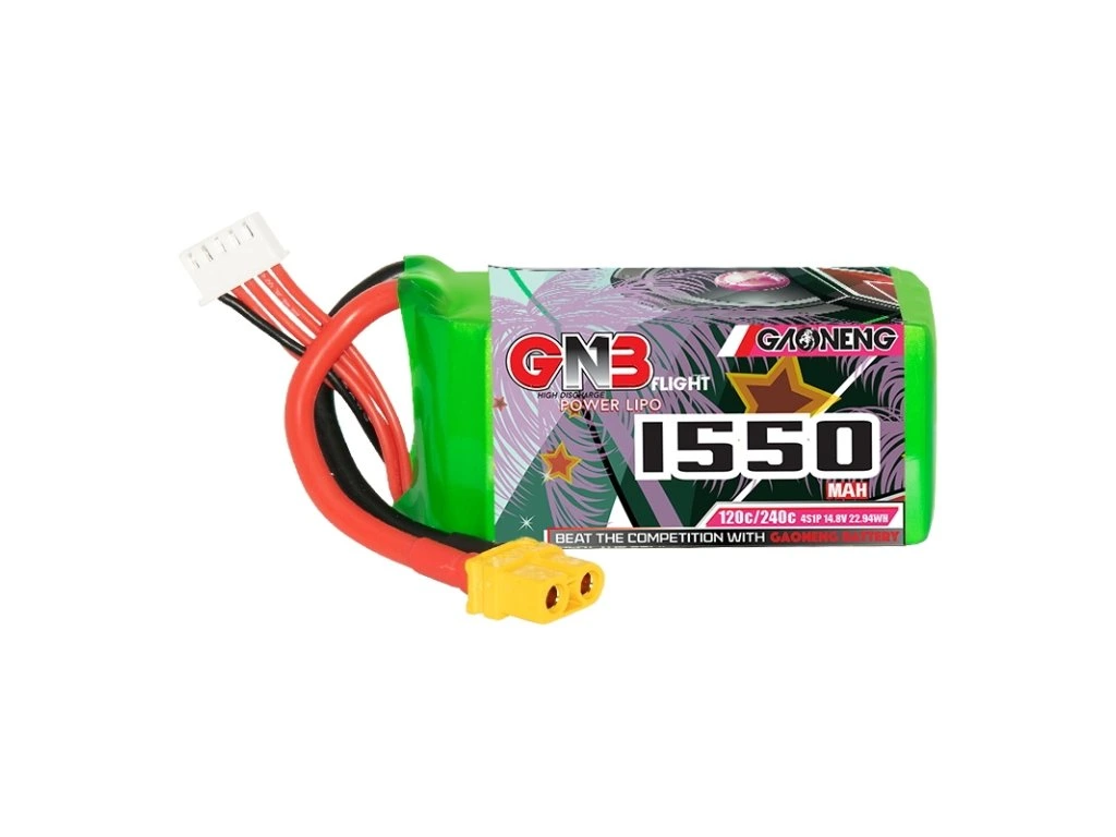 Battery GNB GAONENG LiPo 4S 14.8V 1550mAh 120C XT60