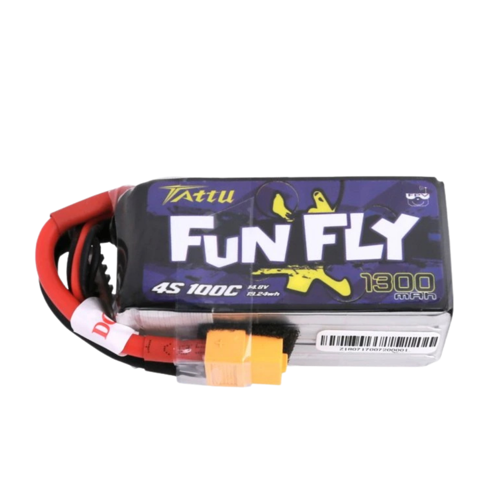 [TAA13004S10X6] Aku Tattu Funfly Series LiPo 4S 1300mAh 14.8V 100C XT60